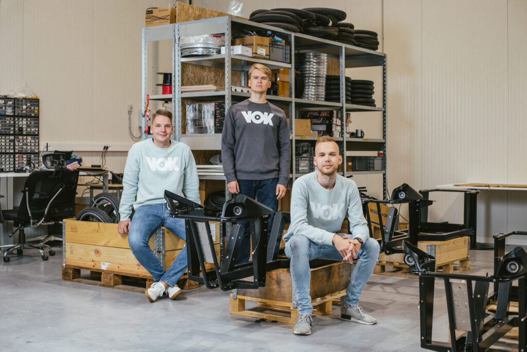 Vok-Bikes-co-founders, Indrek Petjärv, Riho Koop, Siim Starke
