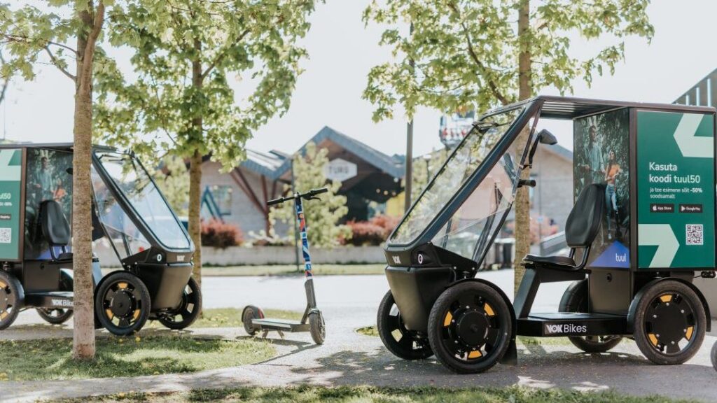 Vok e-cargo bike and Tuul e-scooter