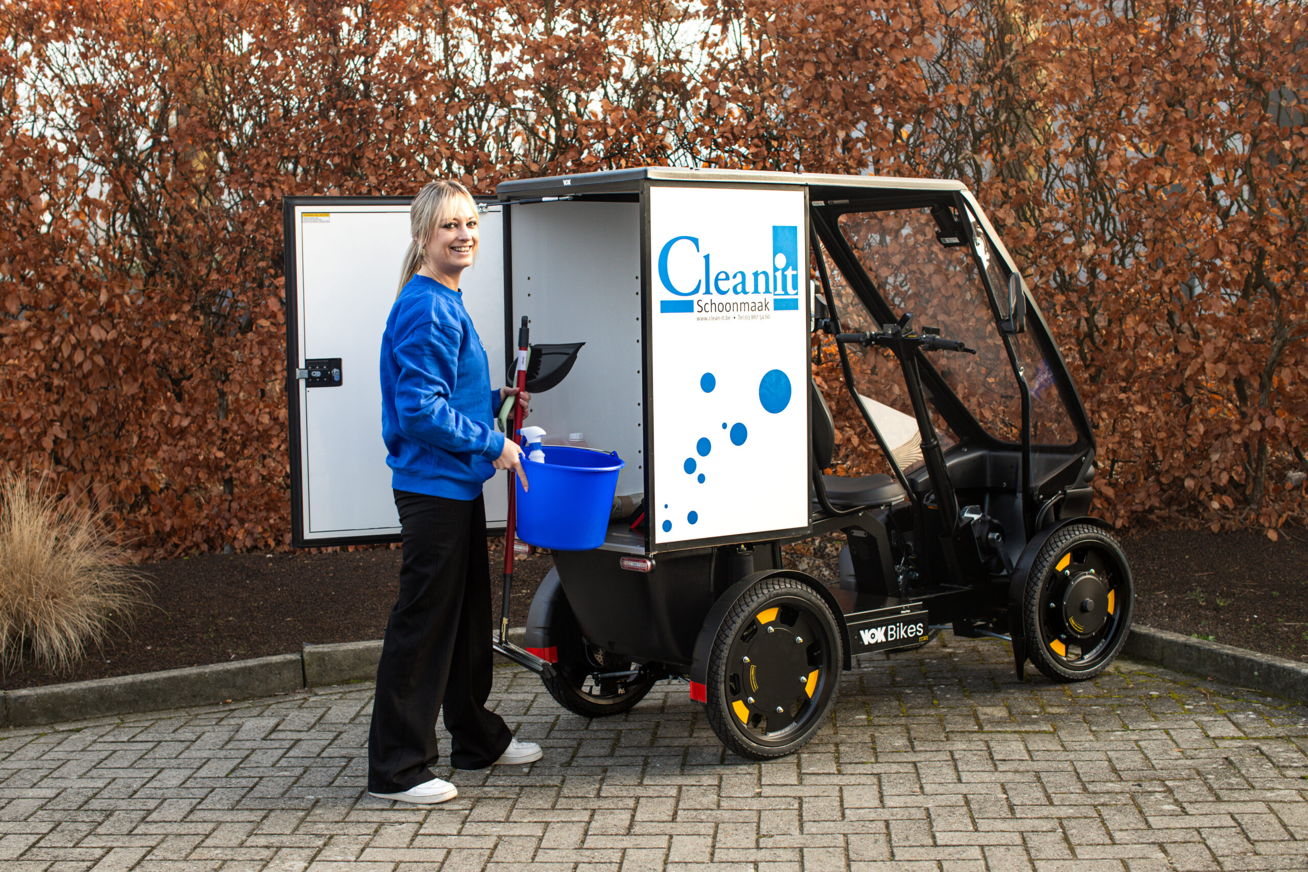 Clean It uses Vok Bikes in Antwerp