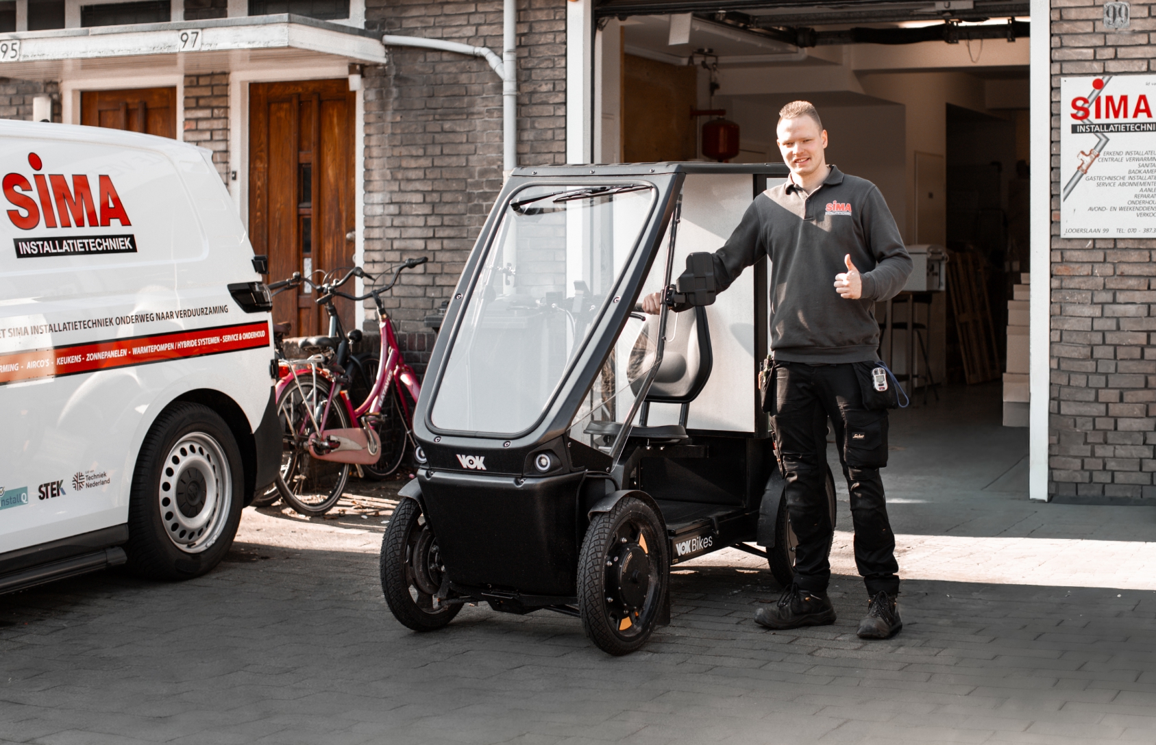 Vok S cargo bike is loved by installation company SIMA